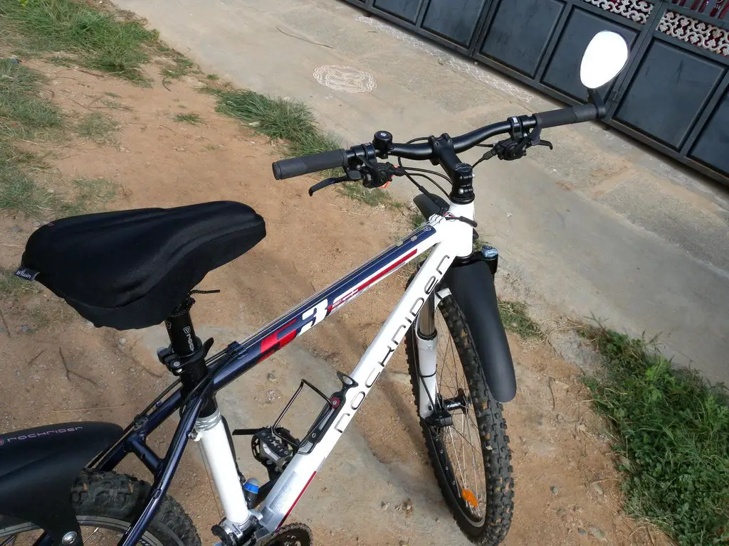 scgtpapadc Bicycle Handlebar Plug Rear View Mirror Road Mountain Bike Cycling Adjustable 