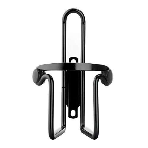 Allnice Premium Ultra Light Anti Rust Aluminum Alloy Welded Bike Bicycle Cycling Handlebar Water Bottle Cage Holder Rack Bracket Bike Accessory for MTB/Road/BMX (Blue) (Black) (Black)