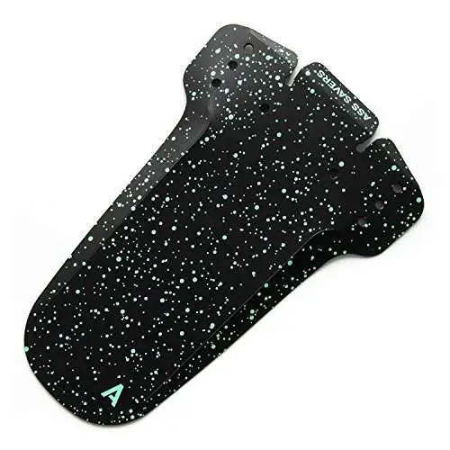 Ass Savers Foldable Mudder Front Fender Black Dots Solid Rain Protection Bumper