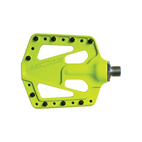 Azonic Flat Iron Pedal, Neon Yellow