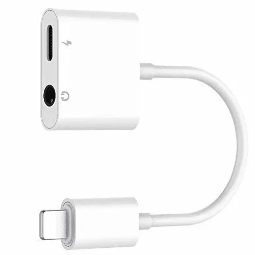 KSHCZB Earbuds Jack Adapter Aux Cable Headsets Converter Accessories Support iOS 12