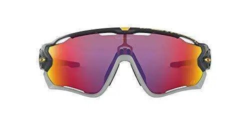 Oakley Men's OO9290 Jawbreaker Shield Sunglasses, CAVENDISH POLISHED BLACK, 31 mm