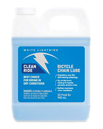 White Lightning Clean Ride - Chain Lube - Squeeze Bottle, 32 Ounce