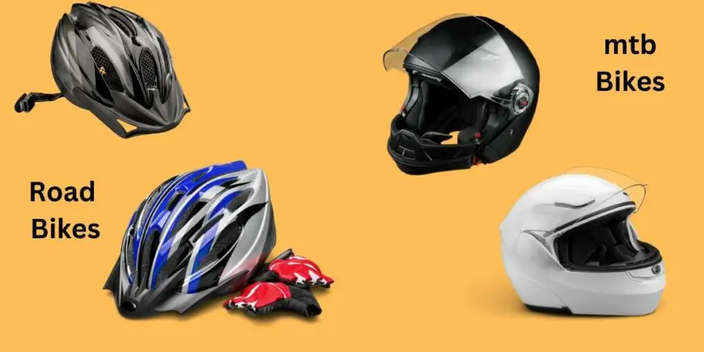 Difference between a mountain bike helmet and a road bike helmet